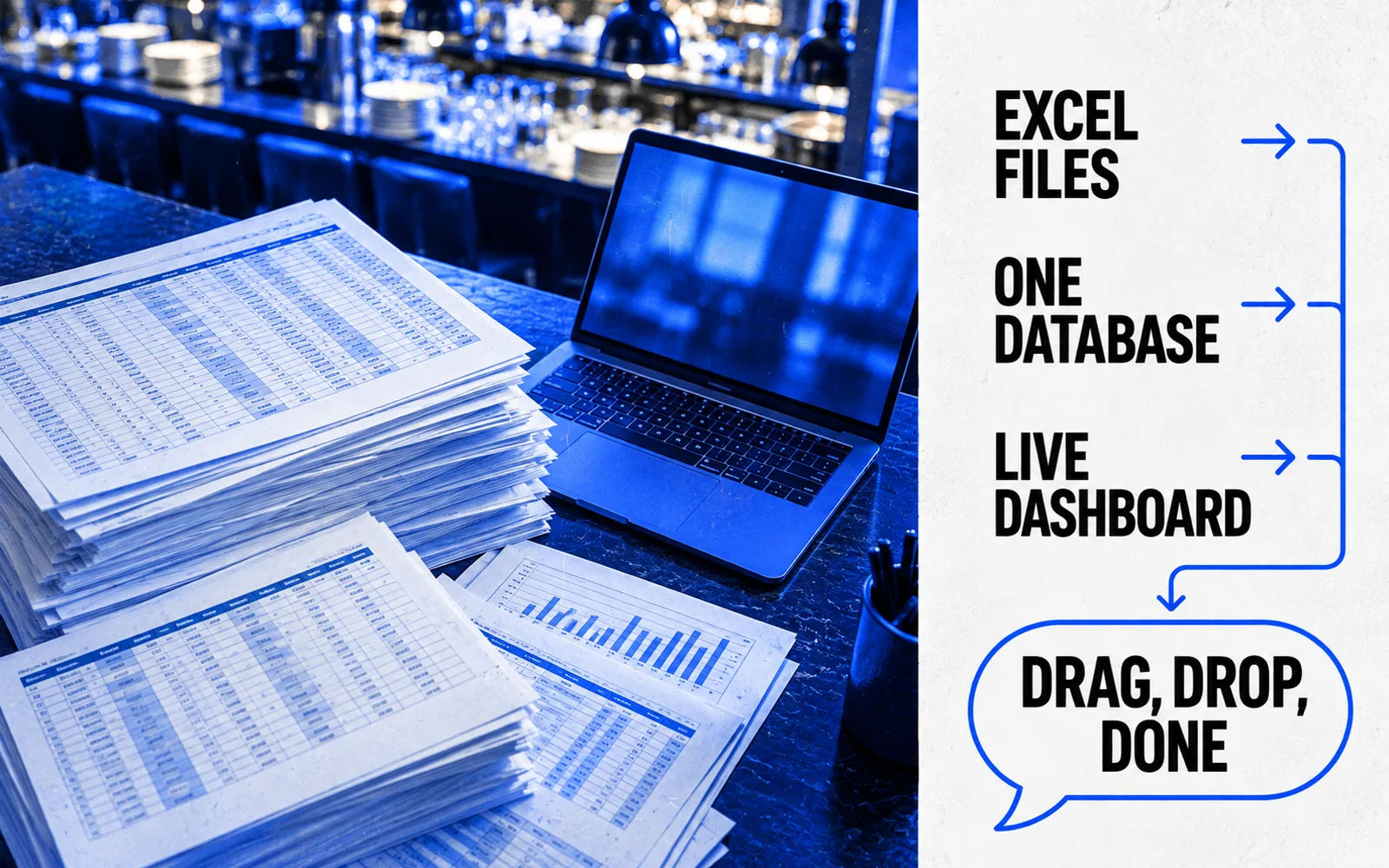 Monthly spreadsheets turning into one checked report